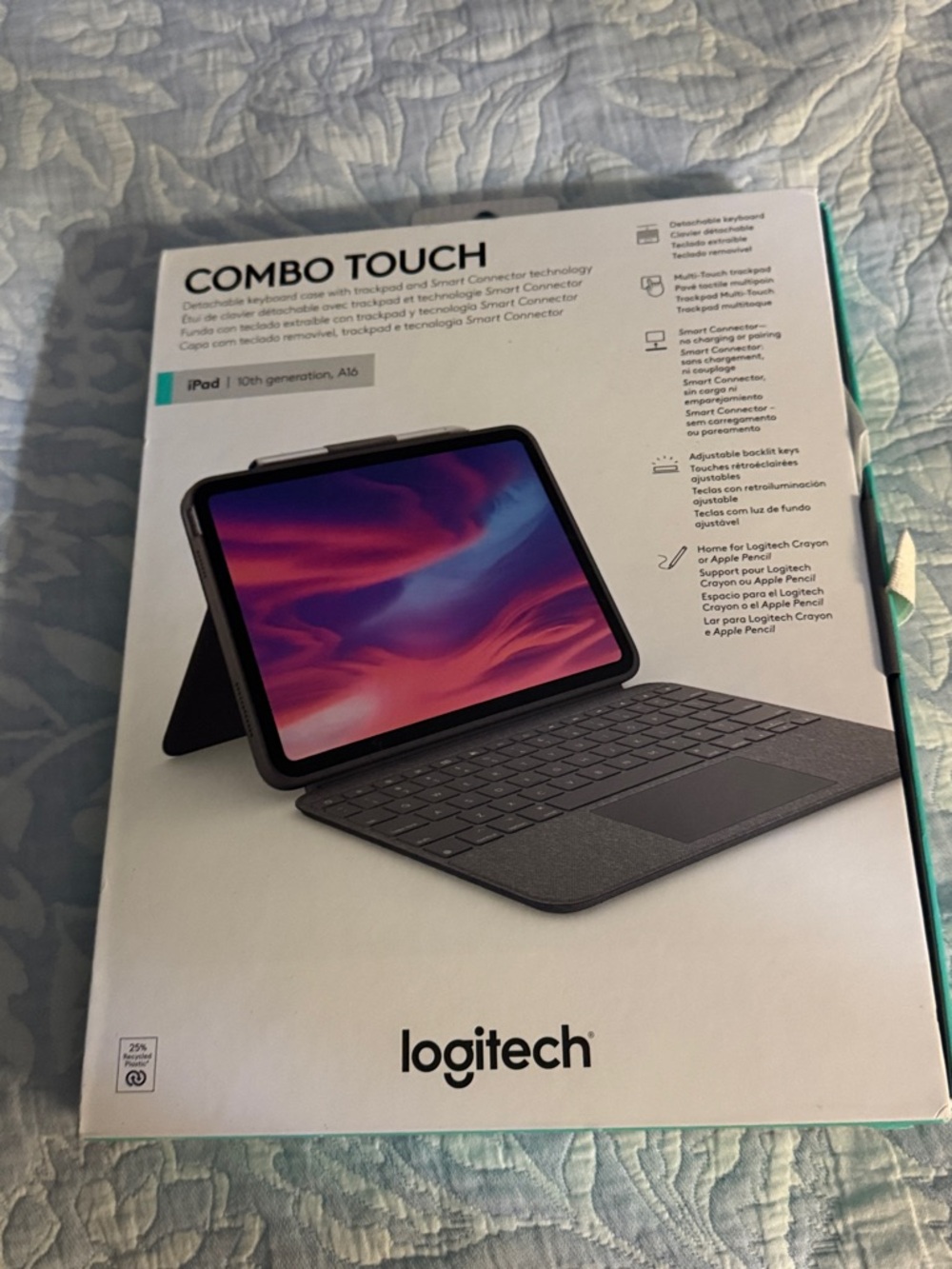 Logitech Combo Touch Detachable Keyboard Case — Black